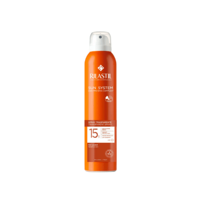 RILASTIL purškiamas apsauginis losjonas nuo saulės SUN SYSTEM, SPF 15, 200 ml