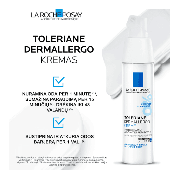 LA ROCHE-POSAY kremas jautriai odai TOLERIANIE DERMALLERGO, 40 ml-2