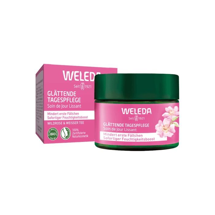 WELEDA, Wild Rose & White Tea dieninis kremas, 40 ml