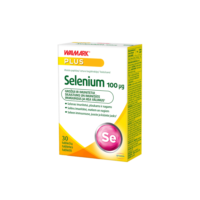 WALMARK SELENAS, 100 mcg, 30 tablečių