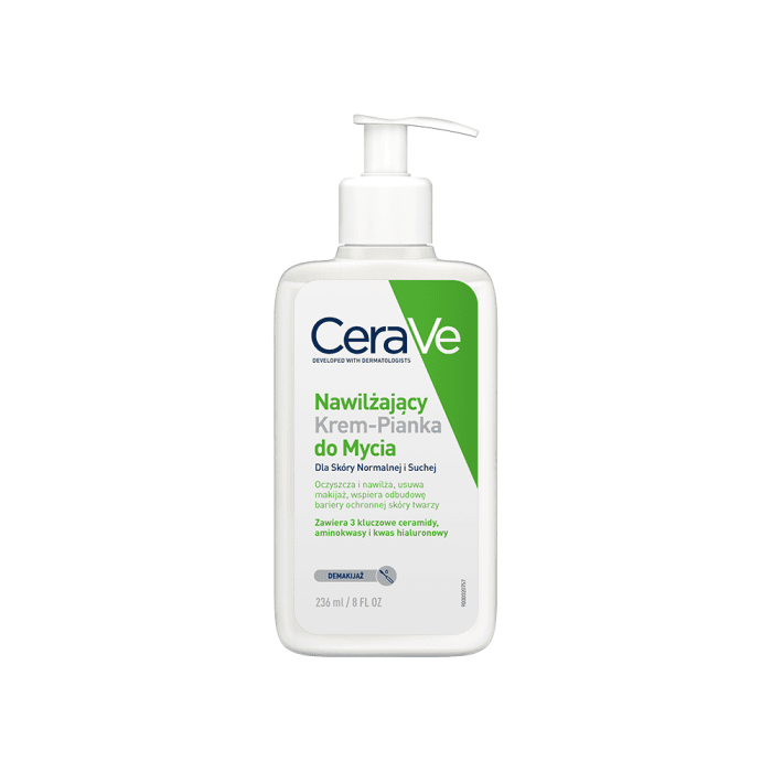CERAVE drėkinamasis, kreminis putojantis prausiklis, 236 ml
