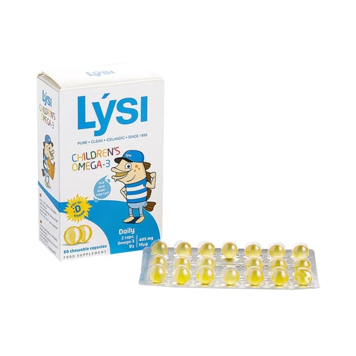 LYSI CHILDREN'S OMEGA -3, tutti frutti skonio, 60 kramtomųjų kapsulių-1