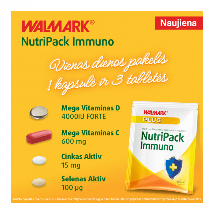 WALMARK maisto papildas NUTRIPACK IMMUNO, 30 pakelių-1