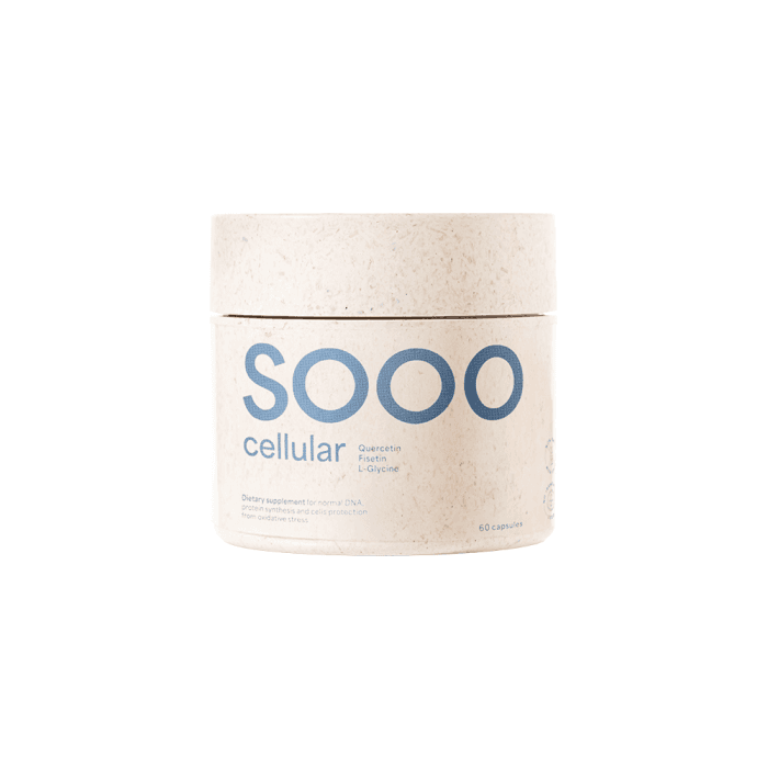SOOO cellular: Quercetin, Fisetin, L-Glycine, 60 Kapsulės