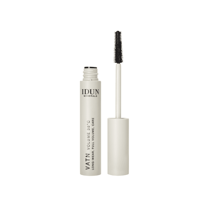 IDUN MINERALS apimties suteikiantis vandeniui atsparus blakstienų tušas VATN VOLUME, Nr. 5016, juoda spalva, 9 ml