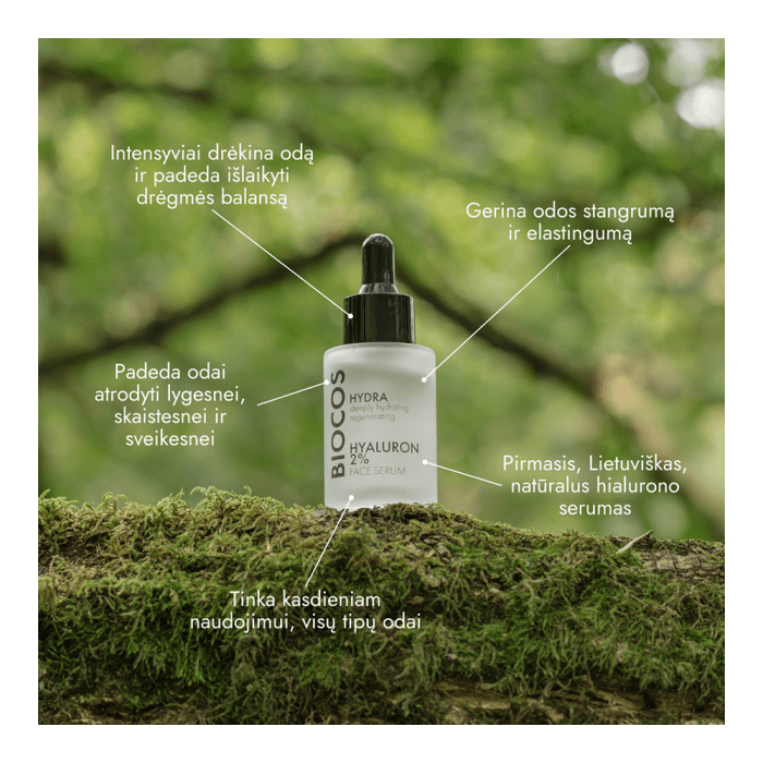 BIOCOS drėkinamasis veido serumas HYALURON, 30 ml-1