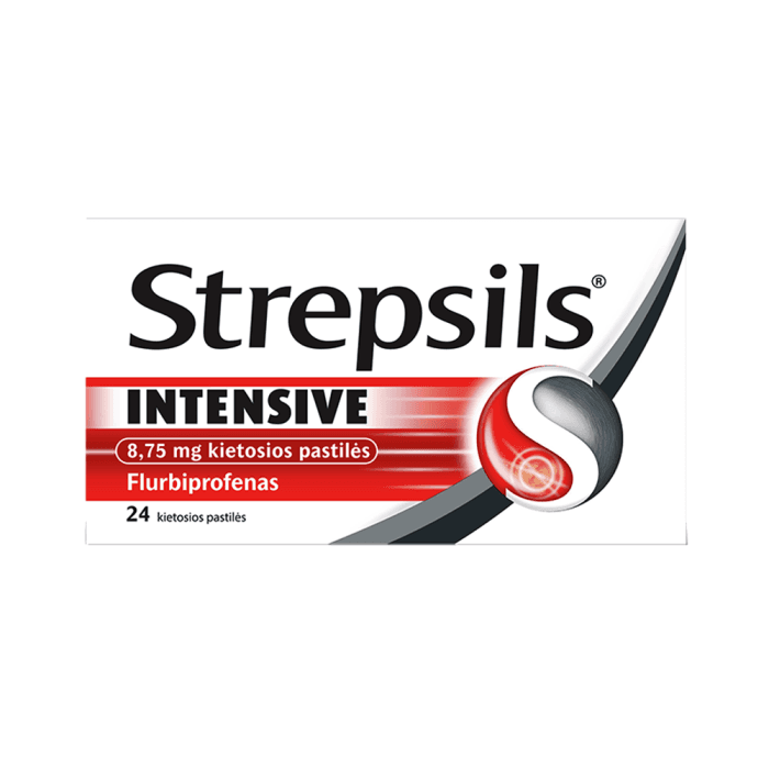 STREPSILS INTENSIVE 8,75mg, kietosios pastilės, N24-1