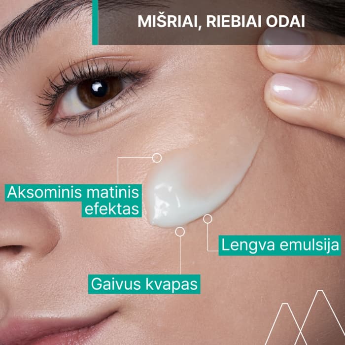 URIAGE matinė emulsija mišriai ir riebiai odai HYSEAC MAT, 40 ml-1