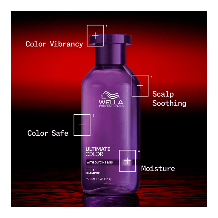 WELLA PROFESSIONALS dažytų plaukų šampūnas STEP 1, ULTIMATE COLOR, 250 ml-2