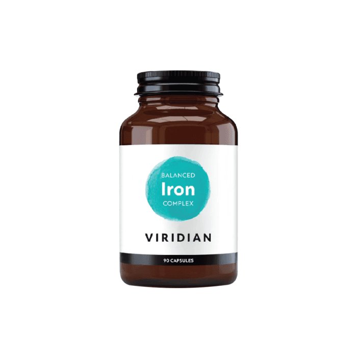 VIRIDIAN BALANCED IRON COMPLEX, 90 kapsulių