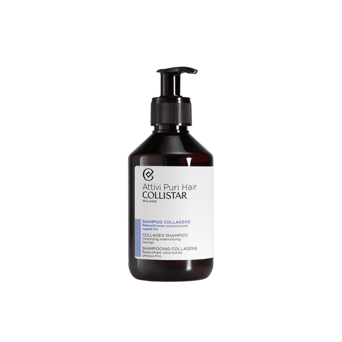 COLLISTAR, COLLAGEN plaukų šampūnas Volumising Redensifier, ATTIVI PURI, 250 ml