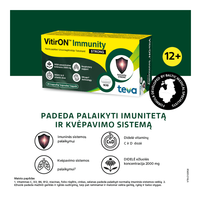 VitirON™ Immunity STRONG, 30 kapsulių-1