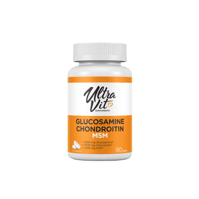 VPLAB ULTRAVIT GLUCOSAMINE CHONDROITIN MSM, 90 tablečių