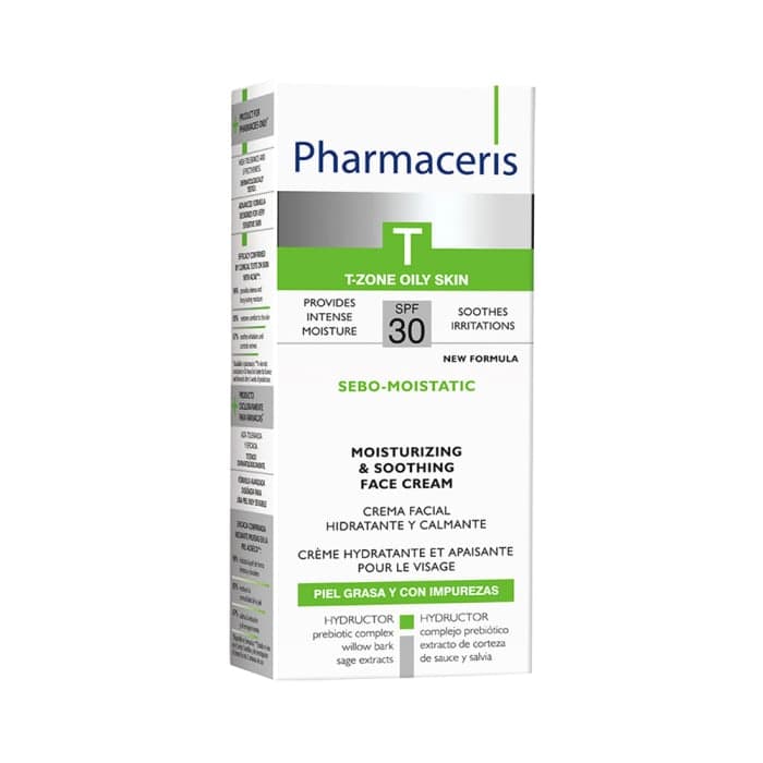 PHARMACERIS T raminamasis veido kremas SEBO MOISTATIC, SPF30, 50 ml-1