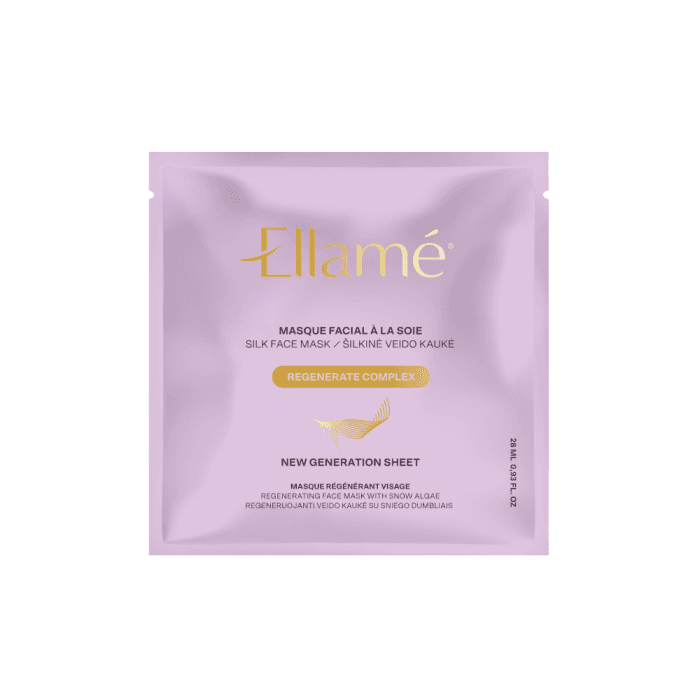 ELLAME šilkinė veido kaukė Regenerate Complex, 1 vnt.