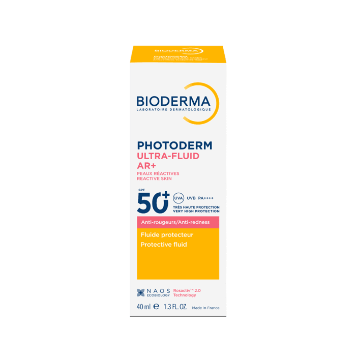 BIODERMA apsauginis fluidas nuo saulės raustančiai odai PHOTODERM ULTRA-FLUID AR+ SPF50+, 40 ml-2