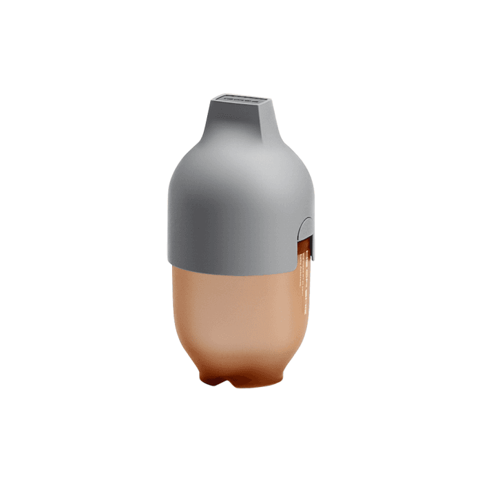 HE OR SHE buteliukas ULTRA WIDE NECK, 240 ml, nuo 6 mėn., pilka spalva, 1 vnt.