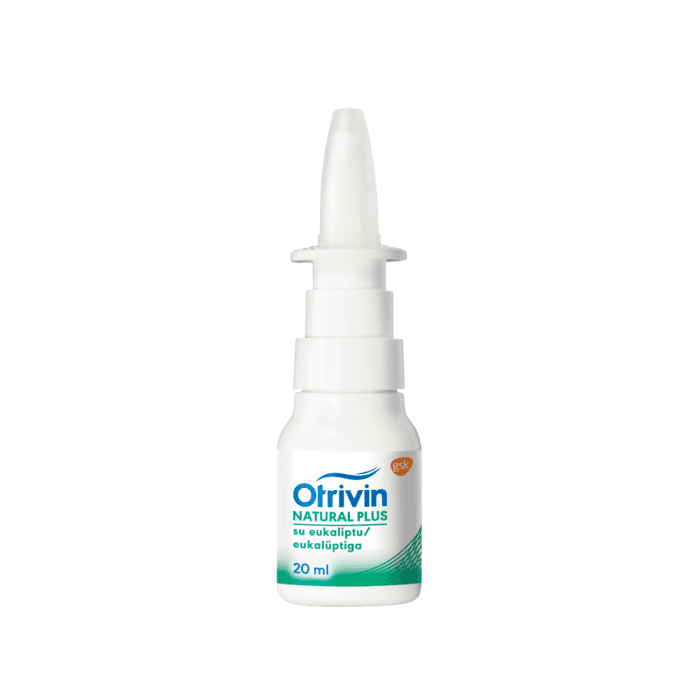 OTRIVIN nosies purškalas su eukaliptu NATURAL PLUS, nuo 6 m., 20 ml-1