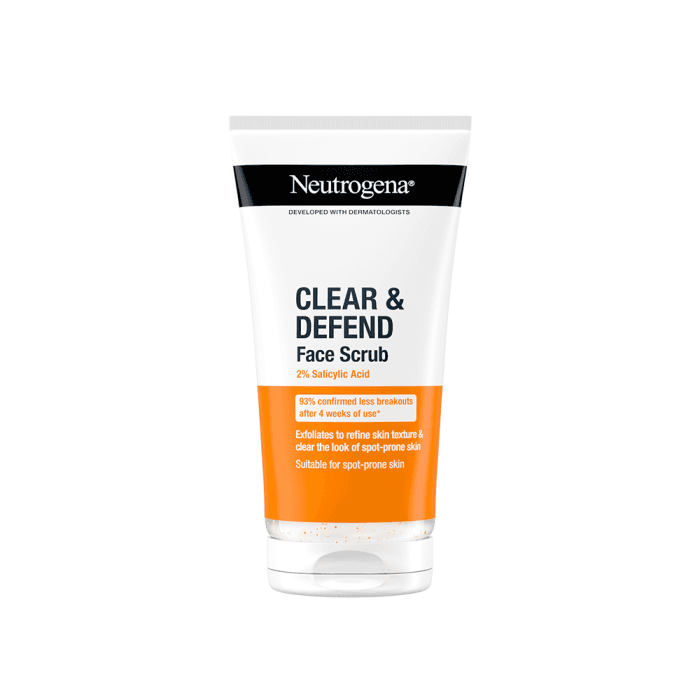NEUTROGENA, veido šveitiklis, Clear & Defend, 150 ml