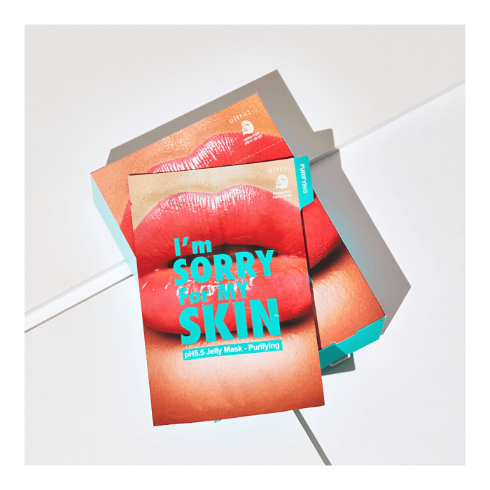 I'M SORRY FOR MY SKIN, lakštinė veido kaukė, pH5.5 Jelly Mask - Purifying, 33 ml-1