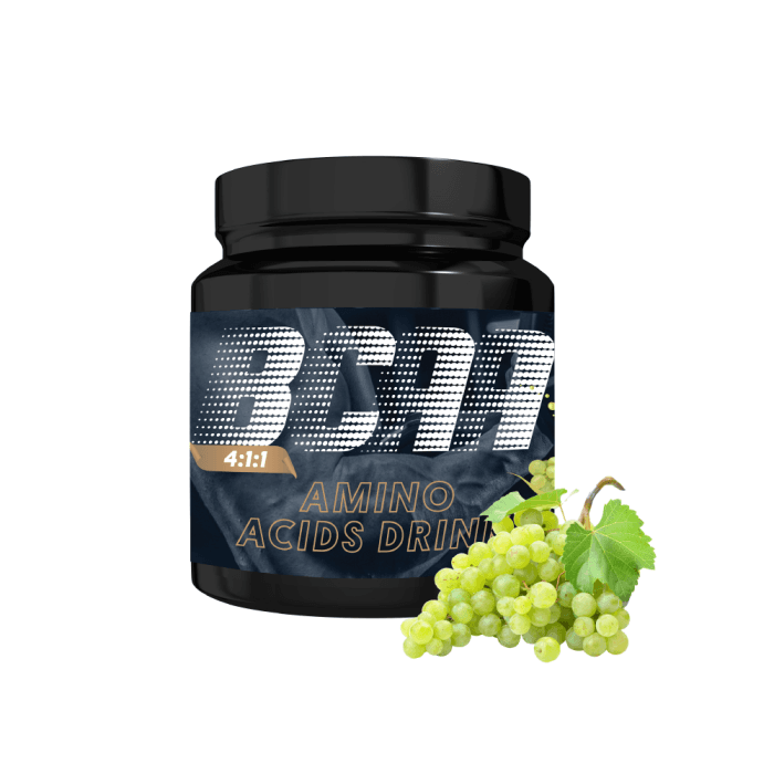 GYMON aminorūgštys BCAA, vynuogių skonio, 0.4 kg