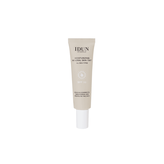 IDUN Minerals SKIN TINT drėkinamasis veido kremas su atspalviu SPF 30, Light/Medium Neutral Nr. 1418, 27 ml