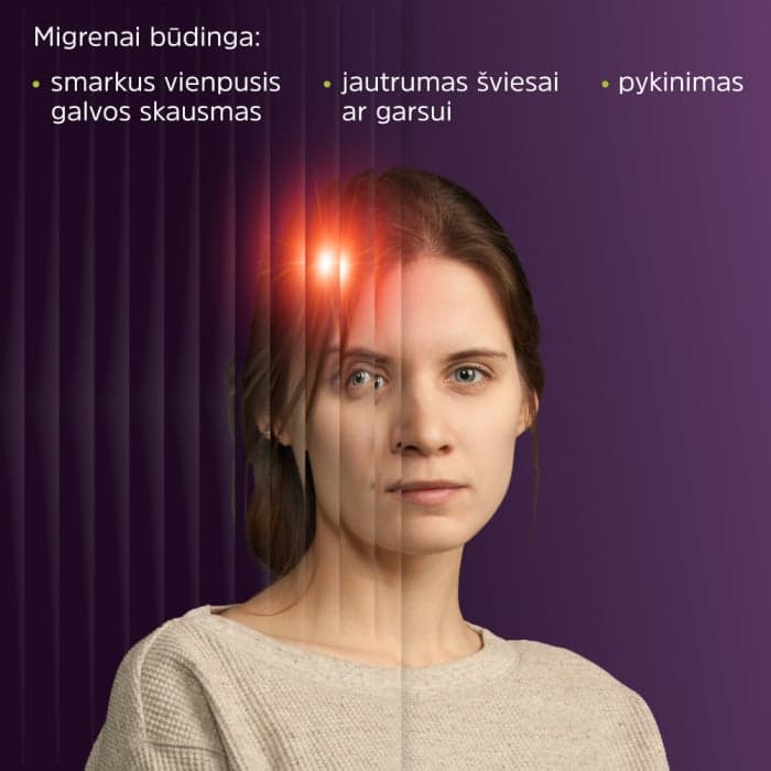 SUMATRIPTAN ACTAVIS, 50mg, dengtos tabletės, N2-1