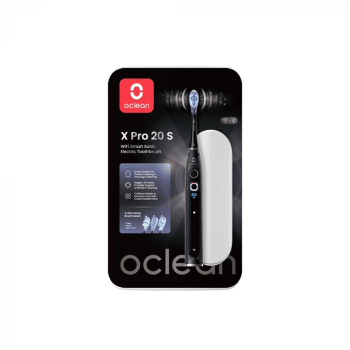OCLEAN X PRO 20 S išmanus elektrinis dantų šepetėlis juodas, 1 vnt.-2
