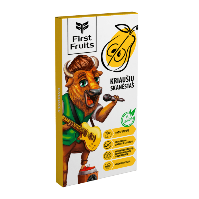 FIRST FRUITS kriaušių skanėstas, 60 g