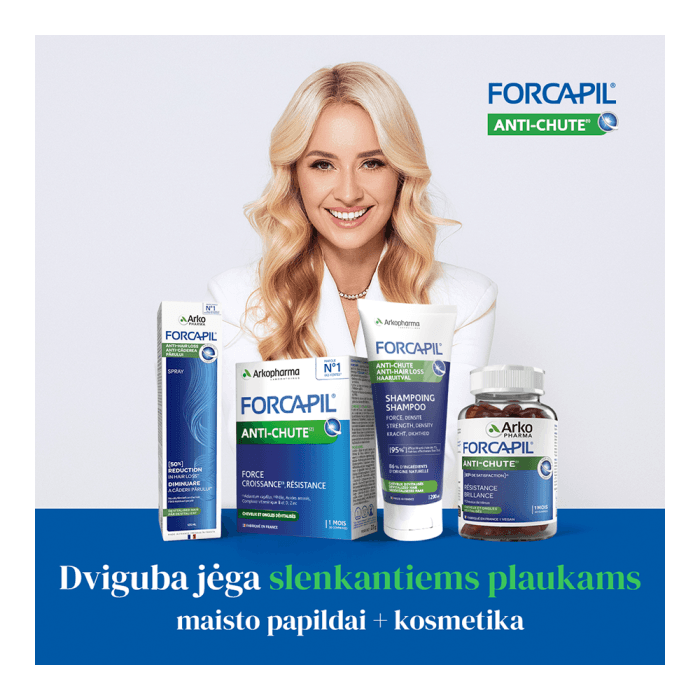 FORCAPIL® ANTI-HAIR LOSS SPRAY-purškiklis, padedantis mažinanti plaukų slinkimą,, 125 ml-2