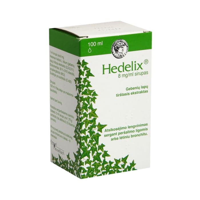 Hedelix, 8mg/ml sirupas, 100 ml ir matavimo šaukštelis, Sirupas, N1-1