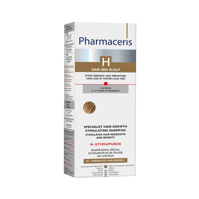 HARMACERIS H, STIMUPURIN šampūnas plaukams, linkusiems slinkti, 250 ml-1