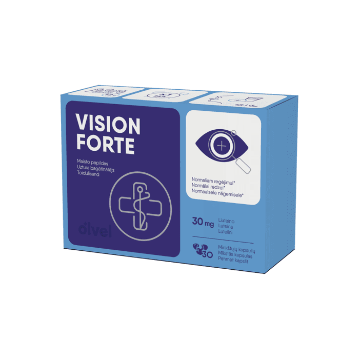 OLVEL regėjimui VISION FORTE, 30 minkštų kapsulių-1