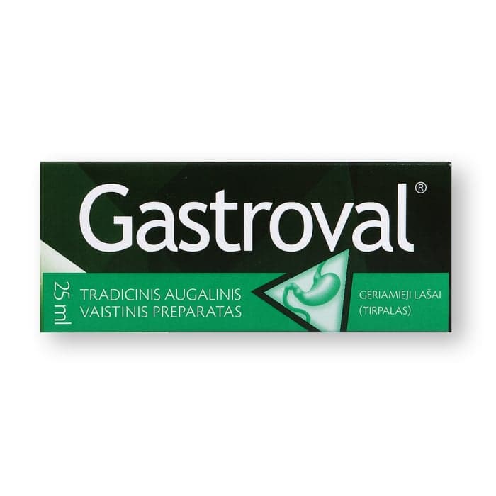 GASTROVAL, 25ml, geriamieji lašai, tirpalas, N1-1