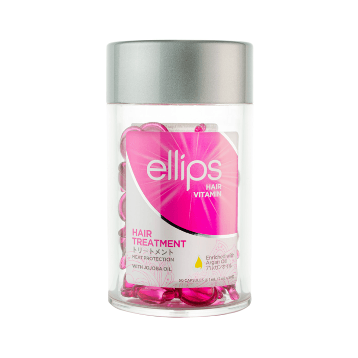 ELLIPS tepami vitaminai pažeistiems plaukams HAIR TREATMENT, 50 vnt.