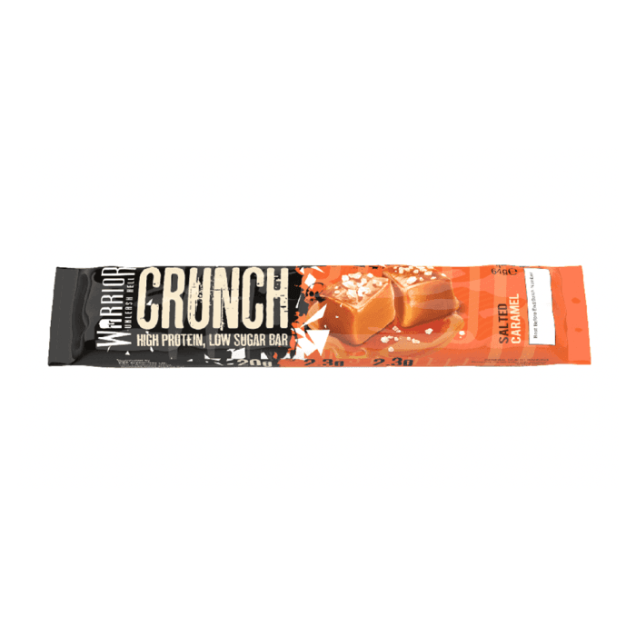 WARRIOR baltyminis batonėlis CRUNCH, sūdytos karamelės skonio, 64 g
