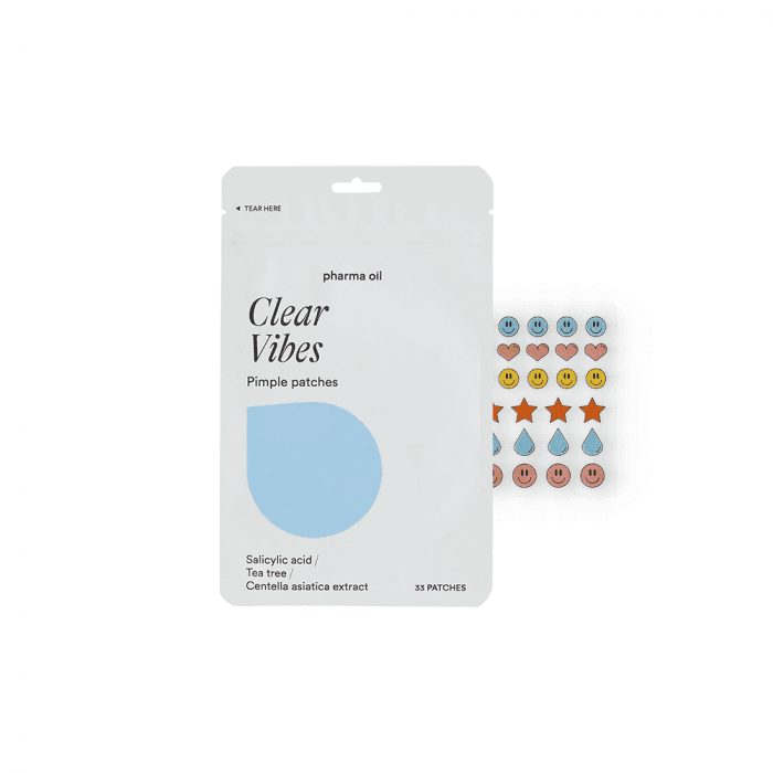 PHARMA OIL pleistrai spuogams CLEAR VIBES, 33 vnt.-1