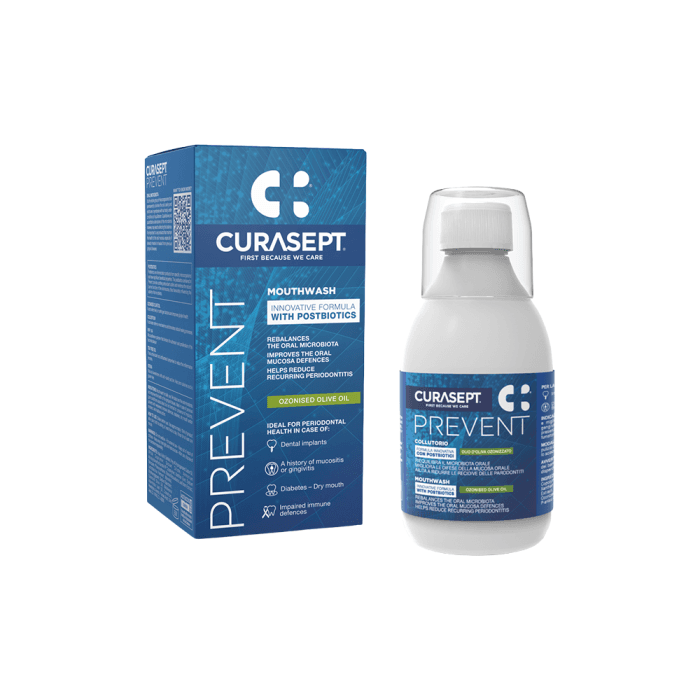 Skalavimo skystis Prevent 300 ml Curasept, 300 ml+nera