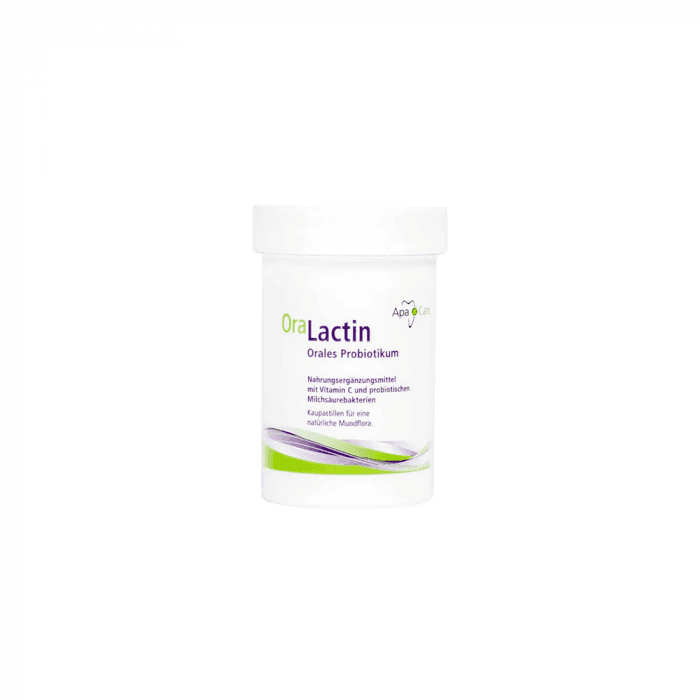 APACARE, OraLactin burnos probiotikai su vitaminu C, 30 kramtomųjų tablečių-1