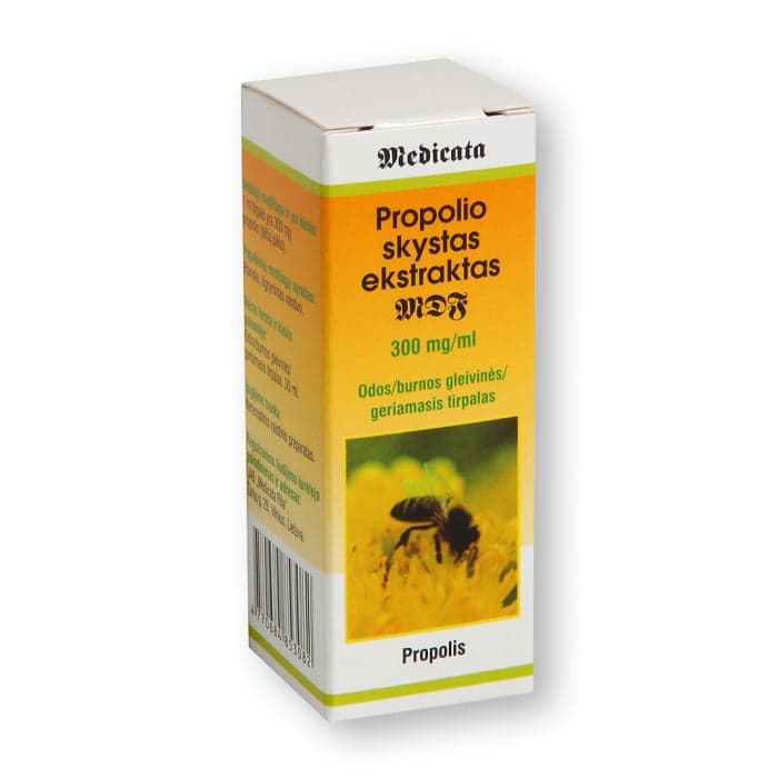 PROPOLIS MDF, 30 ml, burnos gleivinės, gerklų ir ryklės tirpalas, N1-1
