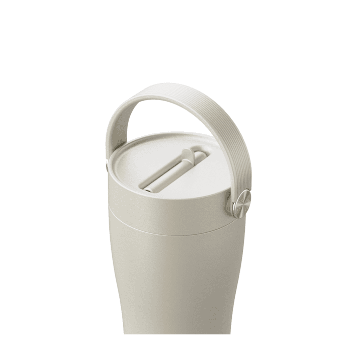 CARRY puodelis Off-White, 600 ml+Šiaudelio valymo šepetėlis-1