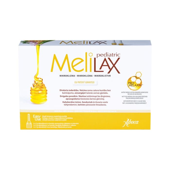 MELILAX mikroklizma PEDIATRIC, 5 g x 6 vnt.-1