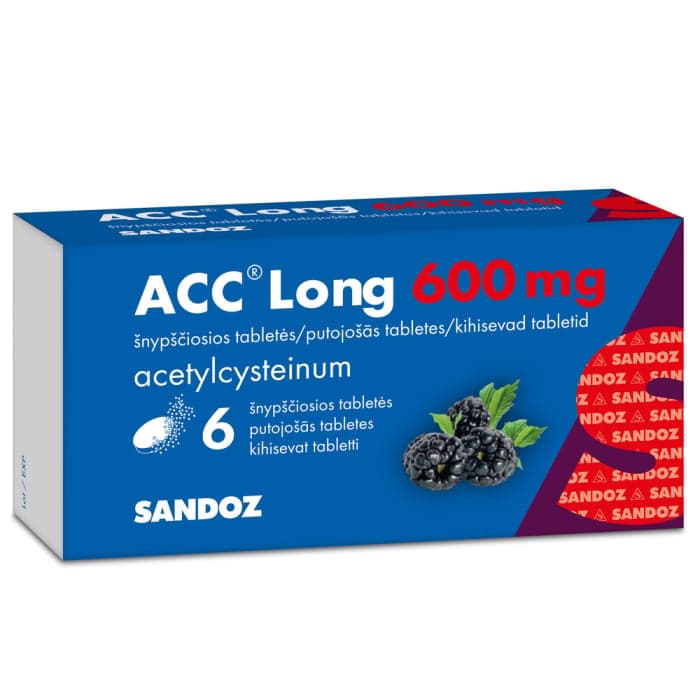 ACC Long, 600mg, Šnypščiosios tabletės, N6