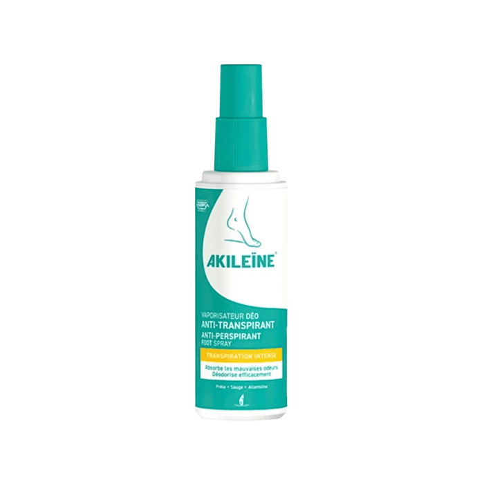 AKILEINE purškiamas pėdų dezodorantas-antiperspirantas, 100 ml