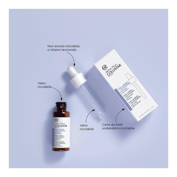 COLLISTAR, COLLAGEN + GLYCOGEN veido serumas su kolagenu, ATTIVI PURI, 30 ml-2