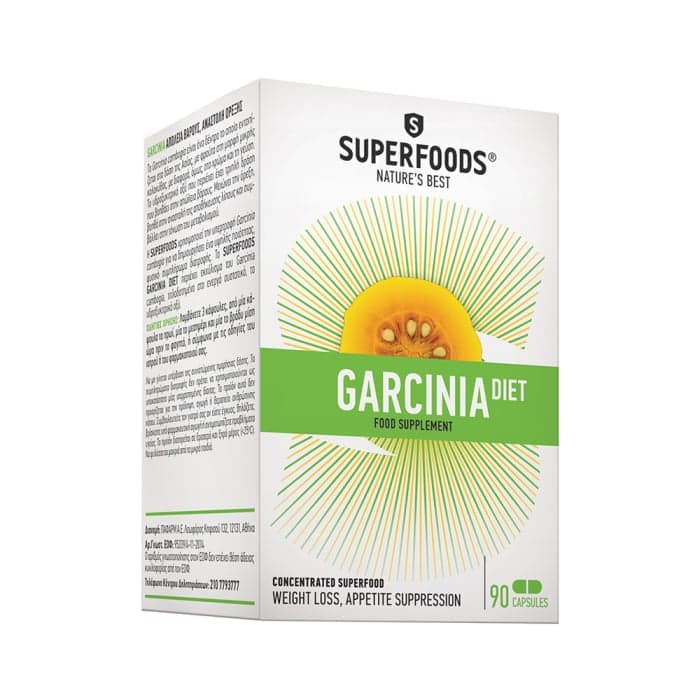 SUPERFOODS GARCINIA DIET (KAMBODŽINĖS GARCINIJOS), 90 kapsulių