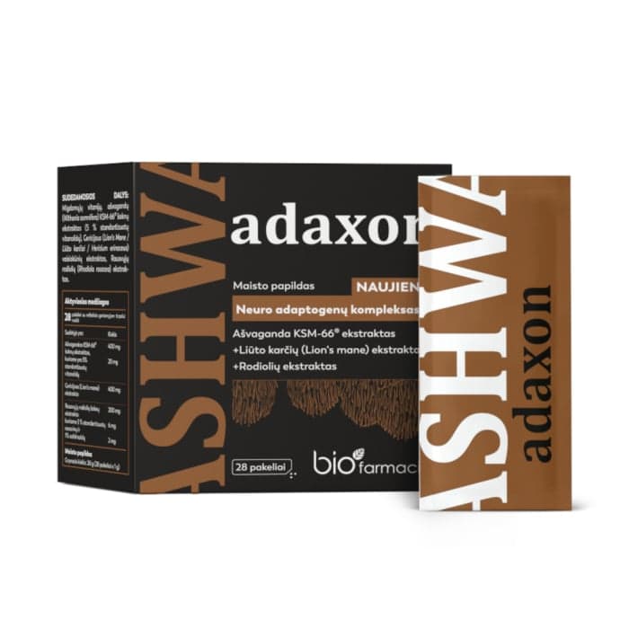 BIOFARMCIJA ASHWA ADAXON, 28 pakelių
