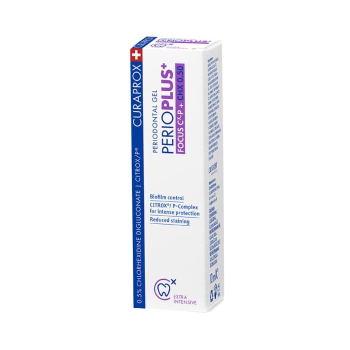 CURAPROX burnos ertmės gelis su 0,5 % chlorheksidino PERIO PLUS+ FOCUS, 10 ml-1