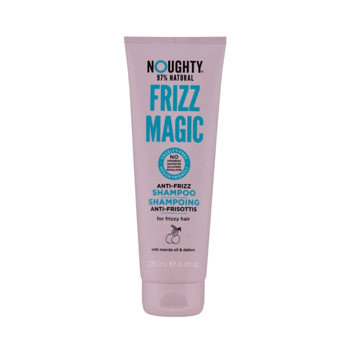 NOUGHTY glotninamasis šampūnas su marulos aliejumi ir japoninių ridikų ekstraktais FRIZZ MAGIC, 250 ml
