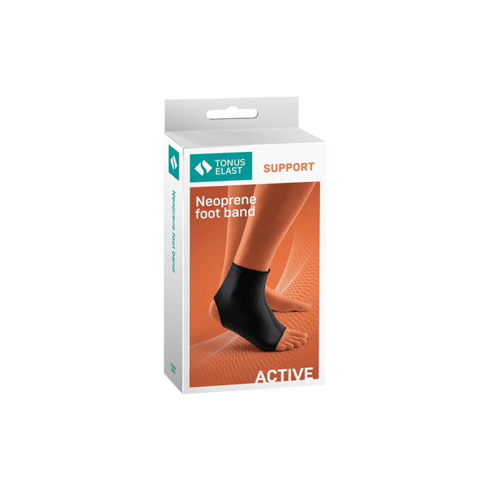 TONUS ELAST medicininis elastinis neopreno tvarstis čiurnos sąnariui sutvirtinti (mod. 0002), Nr. 4, XL, 1 pora